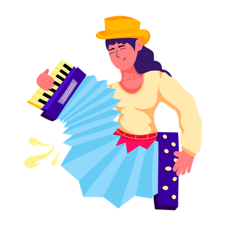 Melodeon Feminino  Ilustração