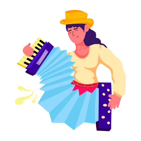 Melodeon Feminino  Ilustração