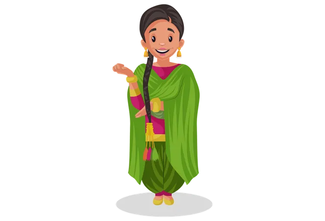 Femme indienne punjabi  Illustration