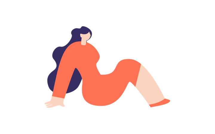 Femme relaxante  Illustration