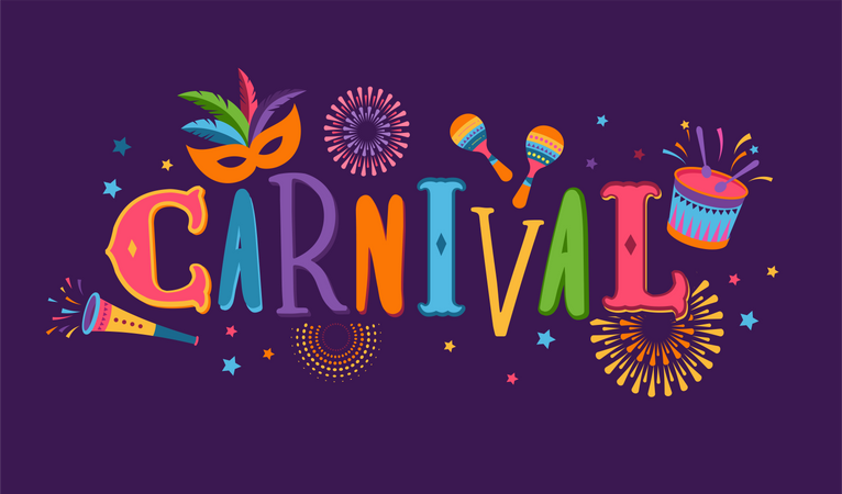 Festa de Carnaval  Ilustração