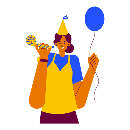 Surprise de fête d'anniversaire  Illustration