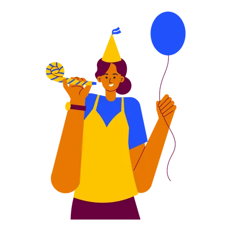 Surprise de fête d'anniversaire  Illustration