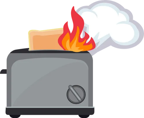 Feuertoaster  Illustration