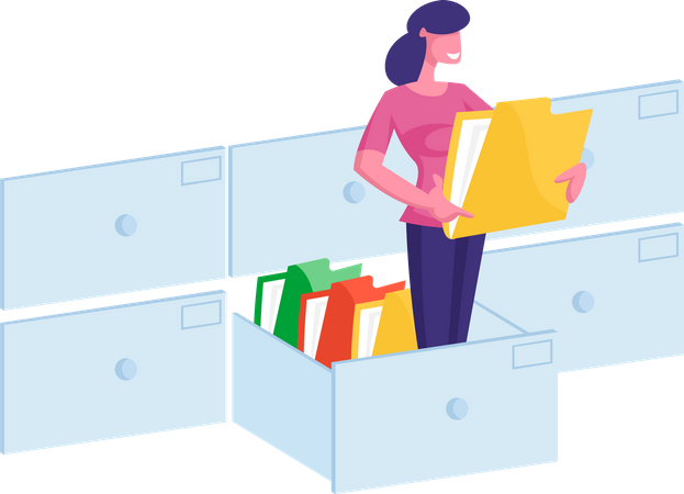 File management assistant  Illustration