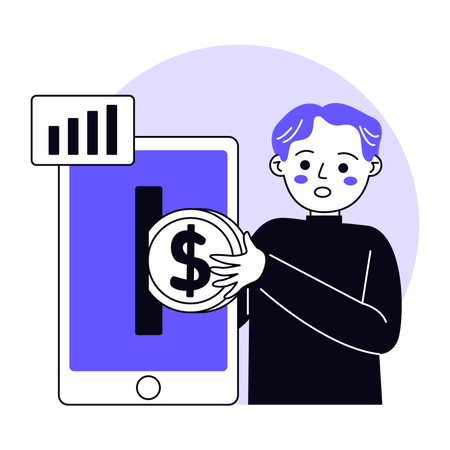 Finance App  イラスト