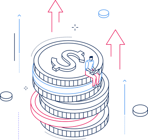 Finance management  イラスト