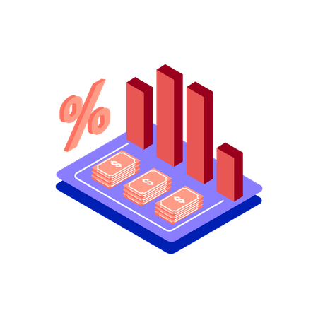 Financial recession  Illustration