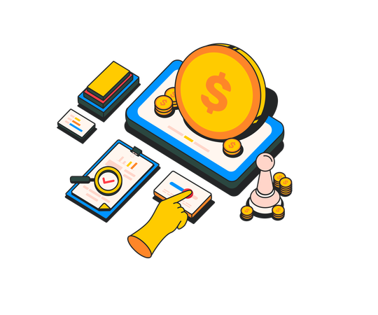 Financial target  イラスト