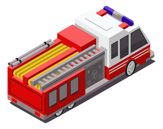 Fire Fighter Truck  Illustration