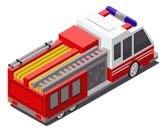 Fire Fighter Truck  Illustration