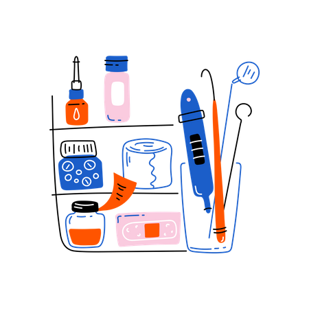 First aid kit  Illustration