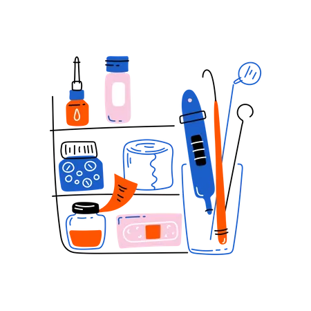 First aid kit  Illustration