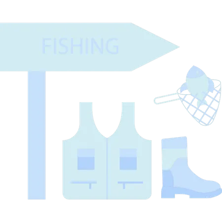 Fishing equipment  イラスト