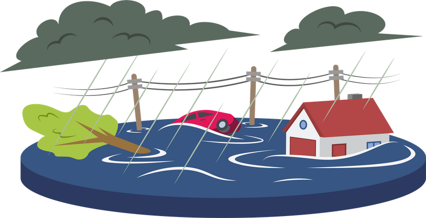 Flood  Illustration