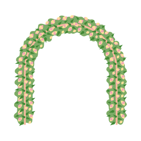 Flowers arch  Illustration