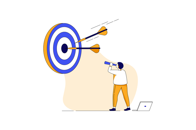 Focusing on target  Illustration