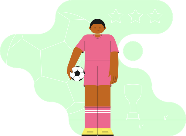 Football Player  Illustration