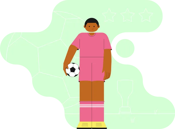 Football Player  Illustration