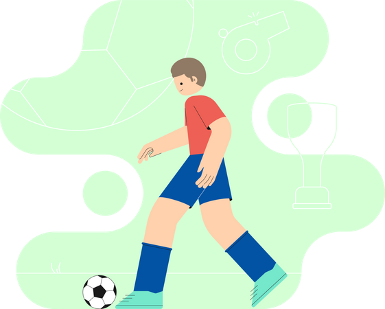 Footballer  Illustration