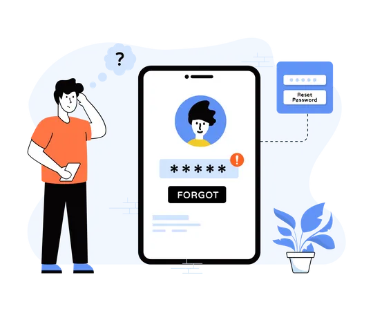 Forgot Password  Illustration