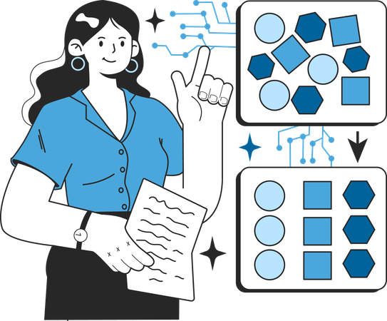 Formation aux réseaux de neurones artificiels avec un professeur  Illustration