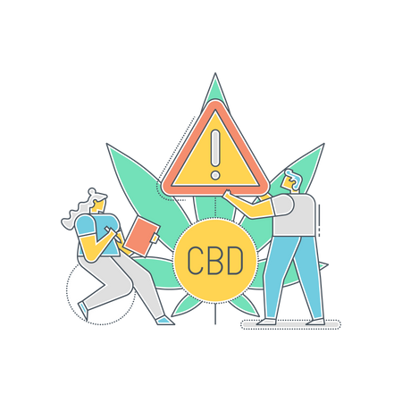 Forscher untersuchen Nebenwirkungen von CBD  Illustration