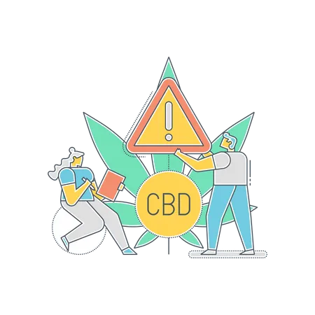 Forscher untersuchen Nebenwirkungen von CBD  Illustration