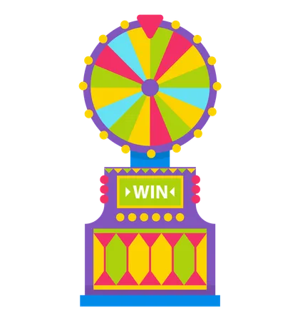 Fortune Wheel Spin to Win  Illustration