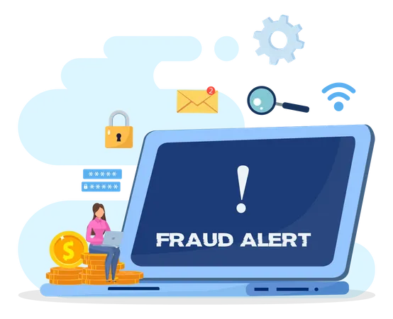 Fraud Alert  Illustration