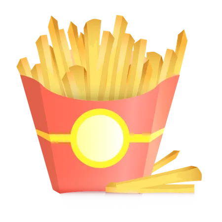 French fries  Illustration