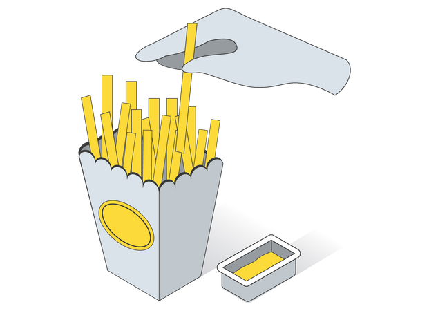 French Fries  Illustration