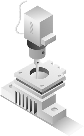 Fresadora cnc  Ilustración