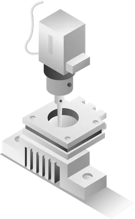 Fresadora cnc  Ilustración