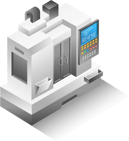 Fresadora cnc  Ilustración