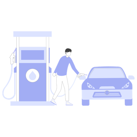 Fueling Station  Illustration