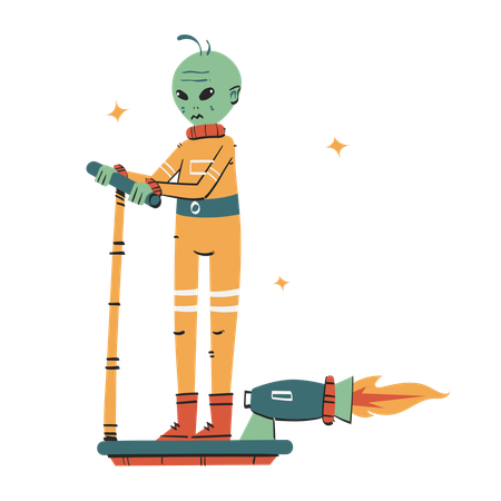 Fusée extraterrestre  Illustration