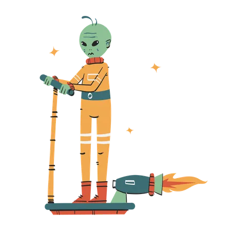 Fusée extraterrestre  Illustration