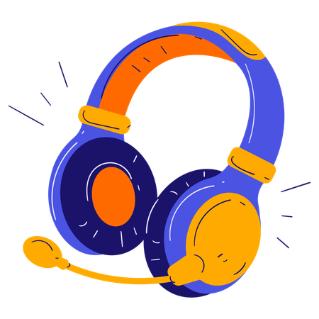 Gaming Headset  Illustration