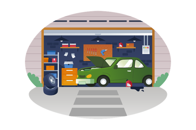 Garage  Illustration