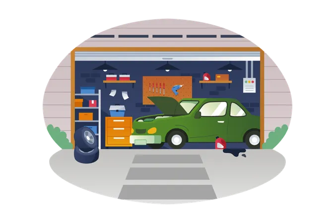 Garage  Illustration