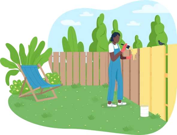 Garden maintenance  Illustration