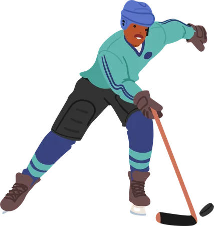 Gardien de hockey  Illustration