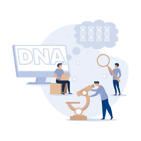 Genetic DNA testing  Illustration