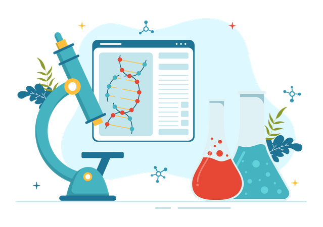 Genetics Research  Illustration