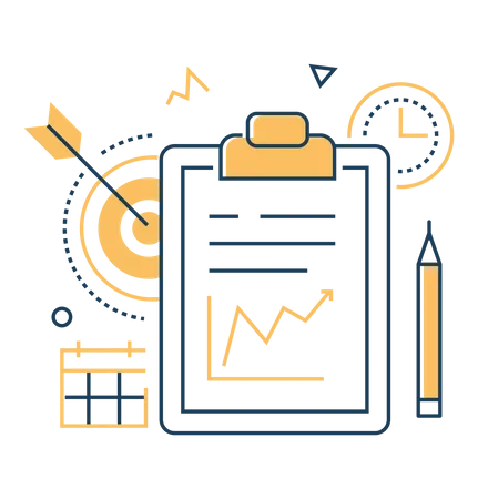 Geschäftsbericht  Illustration