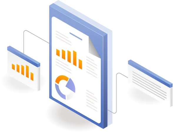 Geschäftsdatenanalysebericht  Illustration