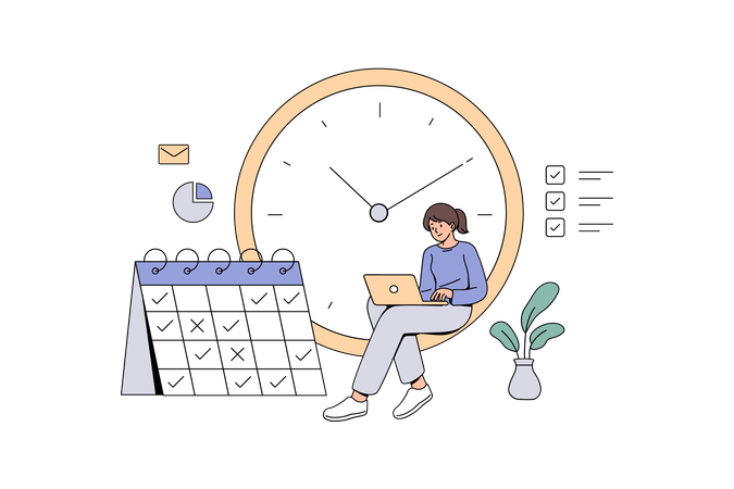 Gestion efficace du temps  Illustration