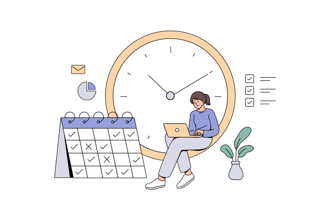 Gestion efficace du temps  Illustration