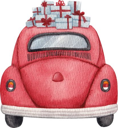 Gift Car  Illustration